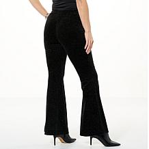 C Wonder by Christian Siriano Stretch Velvet Flare-Leg Pant