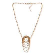 C Wonder by Christian Siriano Timeless Oval Stone Layered Necklace