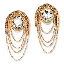 C Wonder by Christian Siriano Timeless Oval Stone Layered Earrings