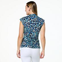 C Wonder by Christian Siriano Travel Jersey Knit Surplice Top
