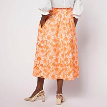 C. Wonder Embroidered Cutwork Full Circle Skirt
