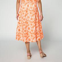 C. Wonder Embroidered Cutwork Full Circle Skirt