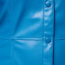 C Wonder Faux Leather Shirtdress