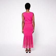 C Wonder Pleat Knit Sweater Tank Dress