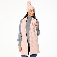 C Wonder Pom-Pom Beanie & Scarf Gift Set