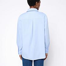 C Wonder Rosette Detail Pleated Shirt