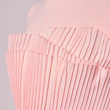 C Wonder Short-Sleeve Layered Hem Pleated Tee