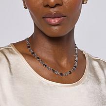 Canadian Ammolite Gems Multicolor Ammolite Tennis Necklace