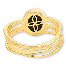 Canadian Ammolite Gems Oval Ammolite Statement Ring