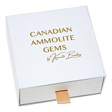 Canadian Ammolite Gems Sterling Silver Multigem Faux Stack Ring
