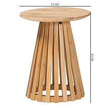 Caribic Modern Acacia Wood End Table