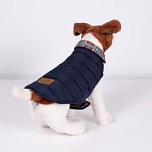 Carolina Pet Company Pendleton Pilot Rock Navy Puffer Dog Coat