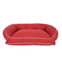 Carolina Pet Lg/XL Classic Canvas Bolster Bed with Memory Foam