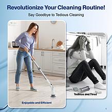 CasaClean Ultimate Electric Floor-Length Extendable Spin Scrubber