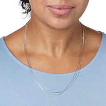 Chaco Canyon 24" Liquid Silver 3-Strand Necklace