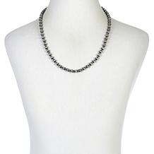 Chaco Canyon 24" "Navajo Pearl" Sterling Silver Bead Necklace