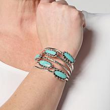 Chaco Canyon Campitos Turquoise 5-Stone Cuff Bracelet