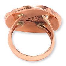 Chaco Canyon Copper "Eagle" and Sleeping Beauty Turquoise Ring