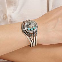 Chaco Canyon Sleeping Beauty Turquoise Cowboy Hat and Lasso Cuff