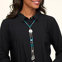 Chaco Canyon Sleeping Beauty Turquoise Cowboy Hat Lariat Necklace