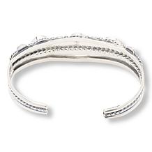 Chaco Canyon Sterling Silver 3-Stone Cuff Bracelet