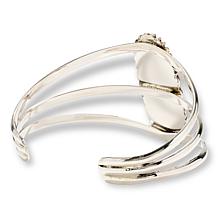 Chaco Canyon Sterling Silver Elongated Oval Kingman Turquoise Cuff