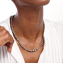 Chaco Canyon Sterling Silver Navajo "Pearl" Bead Necklace