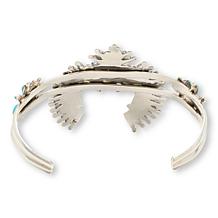 Chaco Canyon Zuni Sleeping Beauty Turquoise Needlepoint Cuff Bracelet