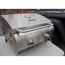 Chef's Style Tabletop Gas Grill in Stainless Steel