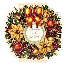 Christmas to Remember Wreath Shaped Card Kit