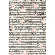 Ciao Bella Rice Paper A3 Piuma Musical Dream - 3 Sheets