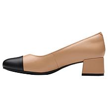 Clarks Collection Iridessa May Leather Cap-Toe Pump
