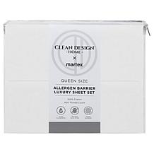 Clean Design Home 100% Cotton Allergen Barrier 400TC CalKing Sheet Set