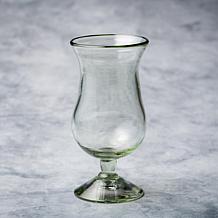 Clear Handblown Mexican Hurricane Glass - Set of 6