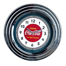 Coca-Cola 11-3/4" Clock with Chrome - '30s Style