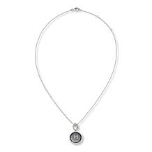 Colleen Lopez Black Onyx & Diamond Initial Enhancer Pendant with Chain
