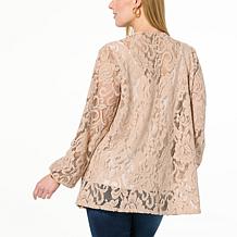 Colleen Lopez Bubble Sleeve Lace Jacket