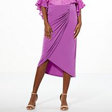 Colleen Lopez Cascading Draped Skirt 