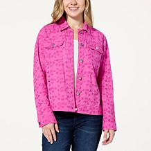 Colleen Lopez Cotton Eyelet Jacket