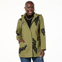 Colleen Lopez Embroidered Anorak Jacket