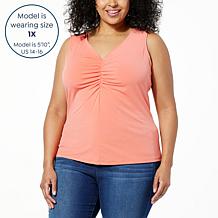 Colleen Lopez Front-Ruched Tank Top 