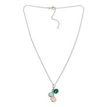 Colleen Lopez Green, Pink and Blue Chalcedony Charm Necklace