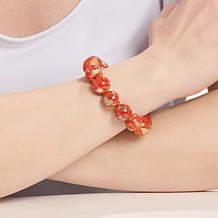 Colleen Lopez Multigemstone Globe Bead Stretch Bracelet