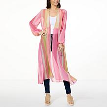 Colleen Lopez Ombre Woven Chiffon Duster 