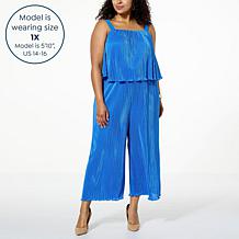 Colleen Lopez Pleated Woven Jumpsuit 