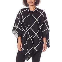 Colleen Lopez Reversible Wrap Front Shawl