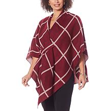 Colleen Lopez Reversible Wrap Front Shawl