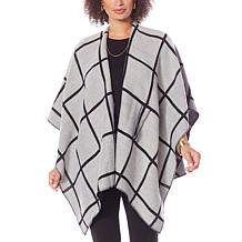 Colleen Lopez Reversible Wrap Front Shawl