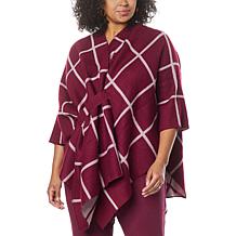 Colleen Lopez Reversible Wrap Front Shawl