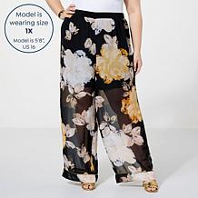 Colleen Lopez Short-Lined Chiffon Pant